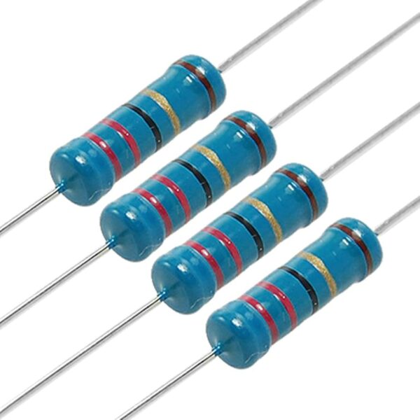 Resistor (10Ω, 100Ω, 220Ω, 330Ω, 1kΩ, 2kΩ, 5kΩ, 10kΩ, 100kΩ, 1MΩ)